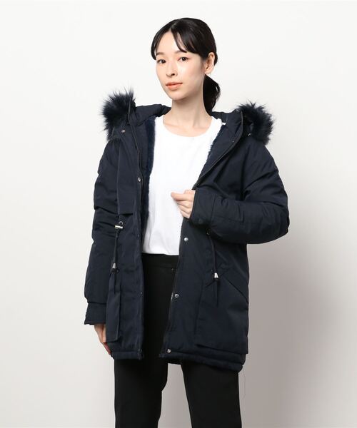 Ritzy（リッツィー）の「大人シルエット ファー付き ミリタリーエコ