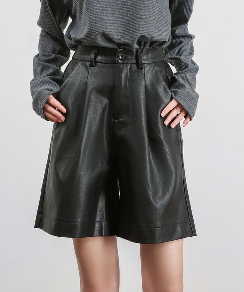 MAISON DE THERESE（メゾン ド テレーズ）の「ハイウエスト　ショートパンツ（その他パンツ・レディース・ブラック/ベージュ/グリーン・LARGE/MEDIUM）」の7枚目の写真