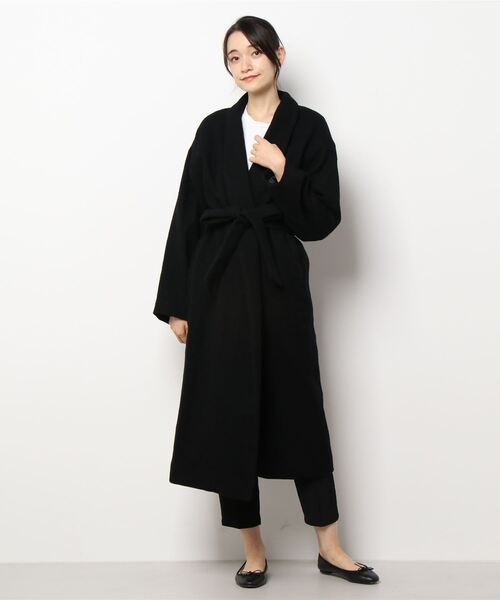 N.O.R.C(ノーク)の「ファネルカラーストレートコート(ダウンジャケット/コート・レディース・ブラック/チェック・S/M/L)」の21枚目の写真