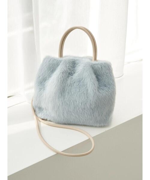 earth music&ecology（アースミュージックアンドエコロジー）の「ファーミニバッグ（トートバッグ・レディース・ブラウン/ブルー/アイボリー・FREE）」の16枚目の写真