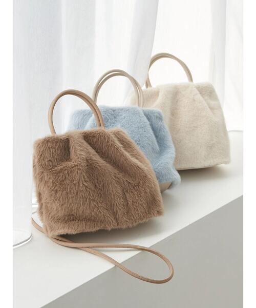 earth music&ecology（アースミュージックアンドエコロジー）の「ファーミニバッグ（トートバッグ・レディース・ブラウン/ブルー/アイボリー・FREE）」の17枚目の写真