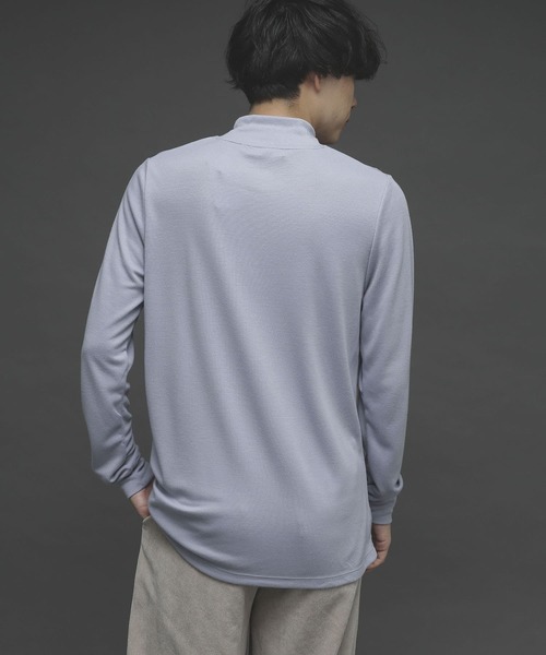 SENSE OF PLACE by URBAN RESEARCH（センスオブプレイスバイアーバンリサーチ）の「キモウポンチモックネックTシャツ（Tシャツ/カットソー・メンズ・ホワイト/ライトブルー/ブラック・MEDIUM/LARGE）」の8枚目の写真