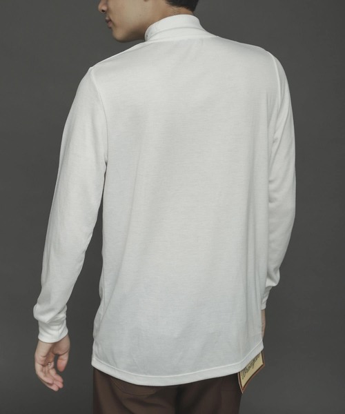 SENSE OF PLACE by URBAN RESEARCH（センスオブプレイスバイアーバンリサーチ）の「キモウポンチモックネックTシャツ（Tシャツ/カットソー・メンズ・ホワイト/ライトブルー/ブラック・MEDIUM/LARGE）」の10枚目の写真