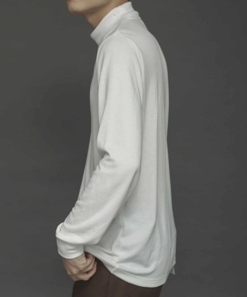 SENSE OF PLACE by URBAN RESEARCH（センスオブプレイスバイアーバンリサーチ）の「キモウポンチモックネックTシャツ（Tシャツ/カットソー・メンズ・ホワイト/ライトブルー/ブラック・MEDIUM/LARGE）」の11枚目の写真