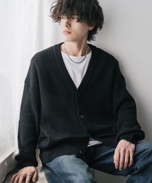Rocky Monroe（ロッキーモンロー）の「新色追加 ハイバルキー片畦編み オーバーサイズ ウォッシャブルニット ビッグシルエットカーディガン（カーディガン/ボレロ）」