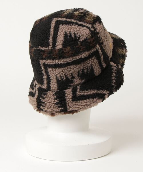 PENDLETON（ペンドルトン）の「ジャガードボアハット（ハット・レディース・ブラック/オフホワイト/グレー系その他・FREE）」の4枚目の写真