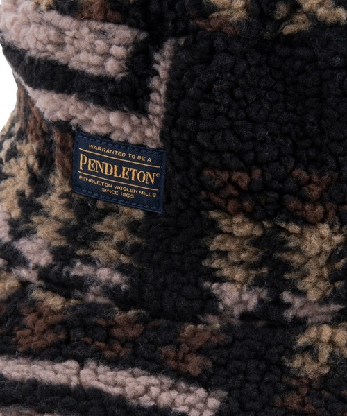 PENDLETON（ペンドルトン）の「ジャガードボアハット（ハット・レディース・ブラック/オフホワイト/グレー系その他・FREE）」の9枚目の写真