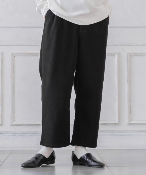 SIDEWAY STANCE（サイドウェイスタンス）の「【SIDEWAY STANCE】テックメルトン 1タック イージー ワイドパンツ（スラックス・メンズ・オリーブ/ブラック/グレイッシュブルー/クリーム・MEDIUM/LARGE/X-LARGE）」の2枚目の写真