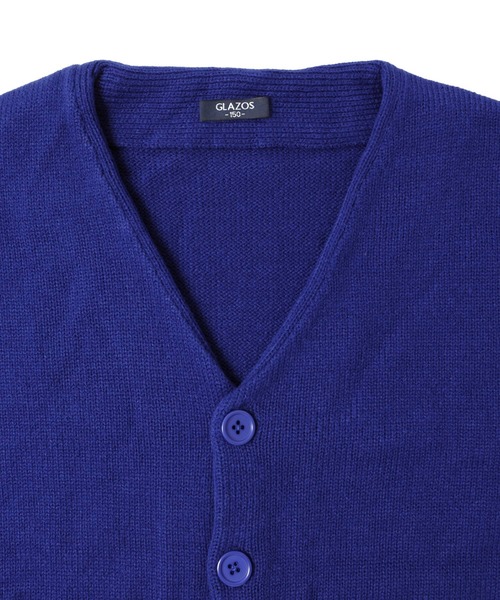 GLAZOS（グラソス）の「ニット・ドロップショルダーカーディガン【マシンウォッシャブル】（カーディガン/ボレロ・キッズ・ブラック/レッド/カーキ/ブルー・130cm/140cm/150cm/160cm/170cm）」の10枚目の写真