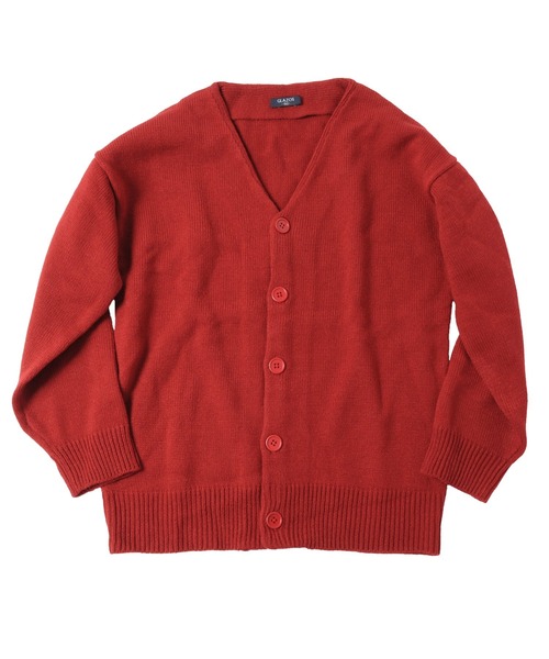 GLAZOS（グラソス）の「ニット・ドロップショルダーカーディガン【マシンウォッシャブル】（カーディガン/ボレロ・キッズ・ブラック/レッド/カーキ/ブルー・130cm/140cm/150cm/160cm/170cm）」の22枚目の写真