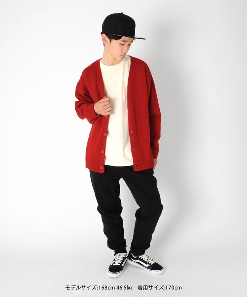 GLAZOS（グラソス）の「ニット・ドロップショルダーカーディガン【マシンウォッシャブル】（カーディガン/ボレロ・キッズ・ブラック/レッド/カーキ/ブルー・130cm/140cm/150cm/160cm/170cm）」の19枚目の写真