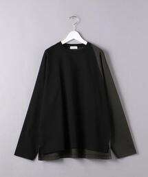 EN ROUTE | ＜EN ROUTE（アンルート）＞ コットン ポンチ コンビ ラグラン クルーネック(Tシャツ/カットソー)