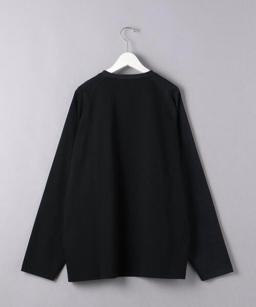 EN ROUTE（アンルート）の「＜EN ROUTE（アンルート）＞ コットン ポンチ コンビ ラグラン クルーネック（Tシャツ/カットソー・メンズ・ブラック/ネイビー・1/2/3）」の8枚目の写真