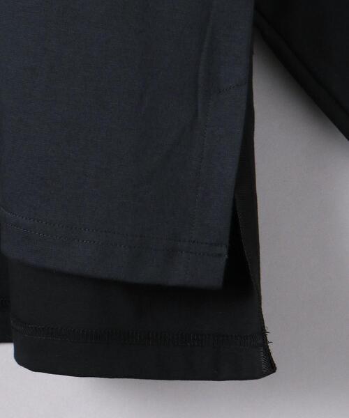 EN ROUTE（アンルート）の「＜EN ROUTE（アンルート）＞ コットン ポンチ コンビ ラグラン クルーネック（Tシャツ/カットソー・メンズ・ブラック/ネイビー・1/2/3）」の4枚目の写真