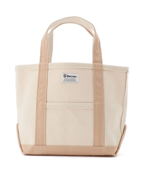 ORCIVAL（オーシバル）の「ORCIVAL (オーシバル）　24oz CANVAS TOTE BAG　キャンバストートバッグ SMALL /RC-7060 HVC（トートバッグ・レディース・チャコールグレー/ライトグレー/ライトブルー/ブルーグレー/アイボリー/グレー系その他/チョコ/ライトイエロー/ピンクベージュ・FREE）」の9枚目の写真