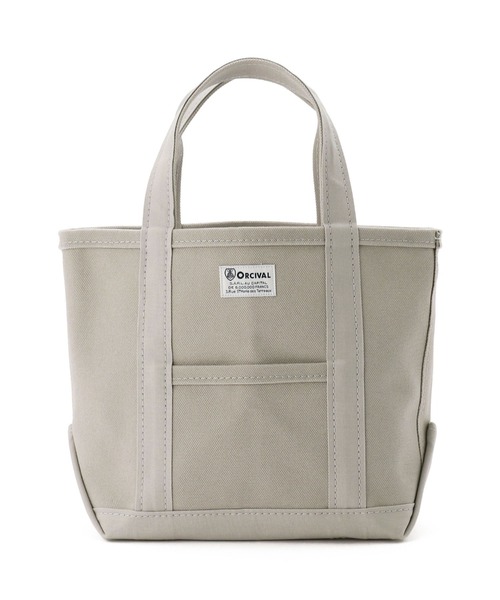 ORCIVAL（オーシバル）の「ORCIVAL (オーシバル）　24oz CANVAS TOTE BAG　キャンバストートバッグ SMALL /RC-7060 HVC（トートバッグ・レディース・チャコールグレー/ライトグレー/ライトブルー/ブルーグレー/アイボリー/グレー系その他/チョコ/ライトイエロー/ピンクベージュ・FREE）」の3枚目の写真