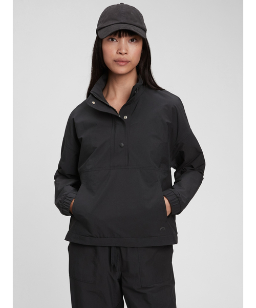 GAP（ギャップ）の「Gapfit コミューター ハーフジップジャケット（その他トップス・レディース・ネイビー/ブラック/ワイン・XS/S/M/L/XXS）」の2枚目の写真