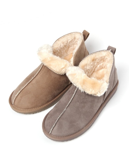 studio CLIP（スタディオクリップ）の「フェイクムートン撥水ブーツ21（ブーツ・レディース・ブラック/ベージュ/グレー・LARGE/MEDIUM）」の5枚目の写真