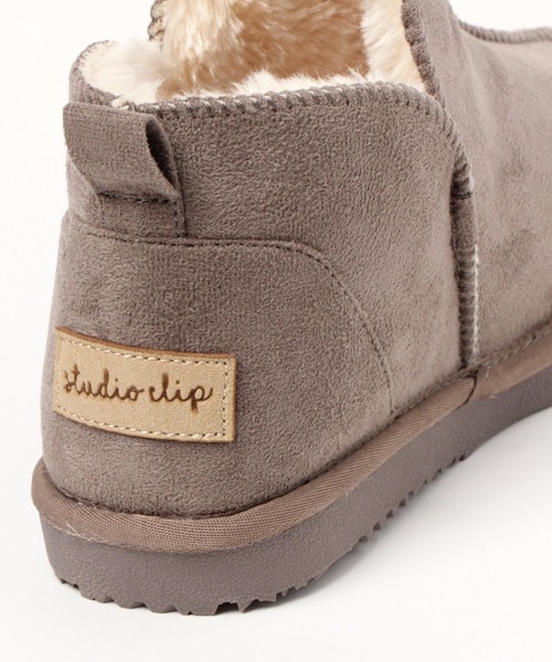 studio CLIP（スタディオクリップ）の「フェイクムートン撥水ブーツ21（ブーツ・レディース・ブラック/ベージュ/グレー・LARGE/MEDIUM）」の7枚目の写真