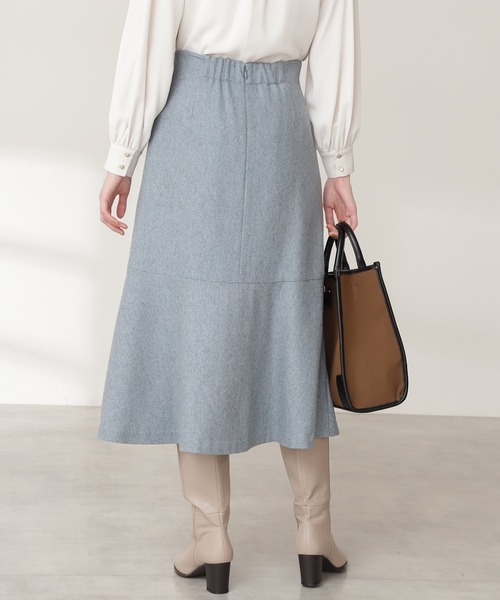 N.（N. Natural Beauty Basic）（エヌエヌナチュラルビューティーベーシック）の「◆ウォームタッチマーメイドスカート（スカート・レディース・ブルー/モカ/ナチュラル・MEDIUM）」の13枚目の写真