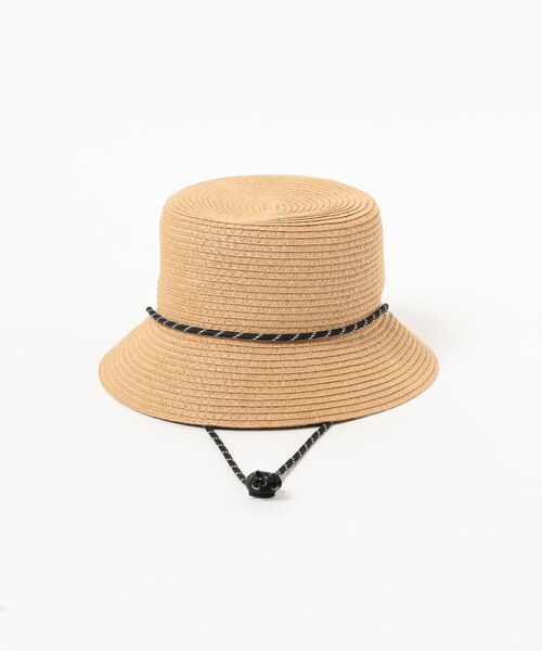 BEAMS（ビームス）の「BEAMS / ペーパー バケット ハット（ハット・メンズ・ブラック/ベージュ・ONE SIZE）」の5枚目の写真