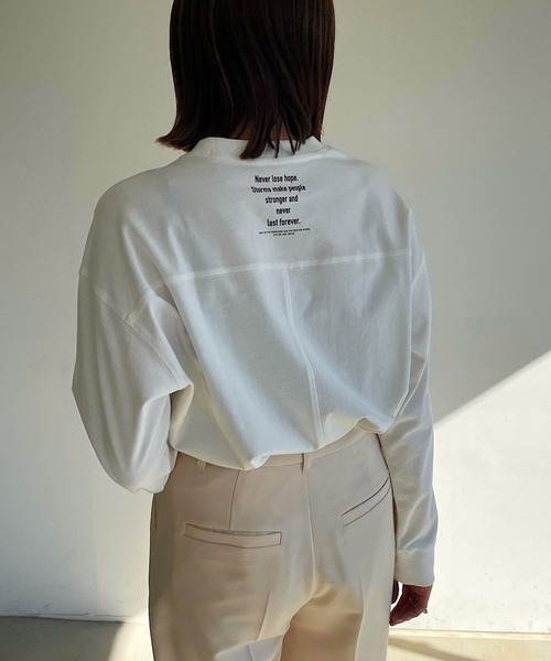 PAGEBOY(ページボーイ)の「カラフルBOXロンT(Tシャツ/カットソー・レディース・ブラック/パープル/オフホワイト・FREE)」の11枚目の写真