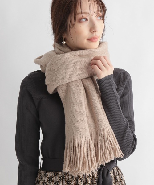 Andemiu（アンデミュウ）の「ラッセルボリュームマフラー268514（マフラー・レディース・ブラウン/グレー/ライトグリーン・FREE）」の4枚目の写真