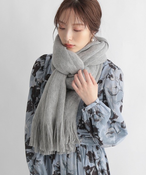 Andemiu（アンデミュウ）の「ラッセルボリュームマフラー268514（マフラー・レディース・ブラウン/グレー/ライトグリーン・FREE）」の5枚目の写真