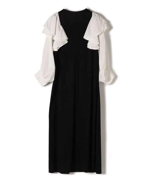 FLICKA（フリッカ）の「FLICKA:フリルデザインコットンワンピース（ワンピース・レディース・ブラック・ONE SIZE）」の2枚目の写真