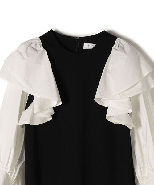 FLICKA（フリッカ）の「FLICKA:フリルデザインコットンワンピース（ワンピース・レディース・ブラック・ONE SIZE）」の3枚目の写真