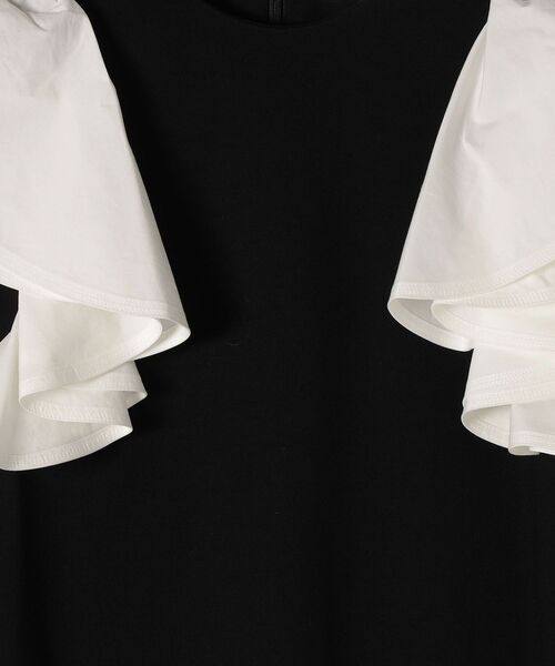 FLICKA（フリッカ）の「FLICKA:フリルデザインコットンワンピース（ワンピース・レディース・ブラック・ONE SIZE）」の6枚目の写真