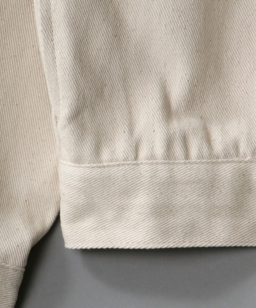 SITRY（シトリー）の「ファーストタイプ ワイドデニムジャケット（デニムジャケット・メンズ・ネイビー/オフホワイト/サックスブルー・M/L）」の12枚目の写真