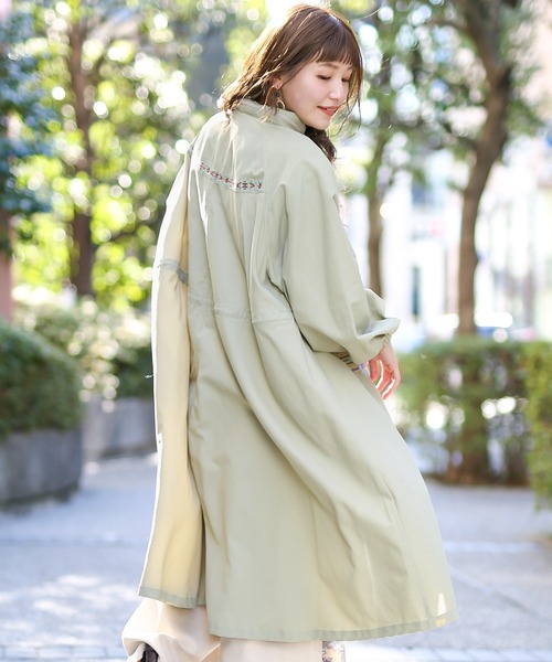 チチカカ（チチカカ）の「ナイロンテントコート（その他アウター・レディース・カーキ/ブラック・FREE）」の7枚目の写真