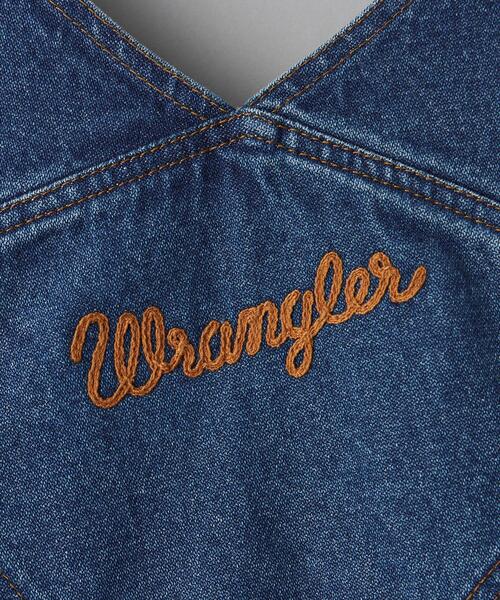 Wrangler（ラングラー）の「【別注】＜Wrangler＞デニムオーバーオール ∴（サロペット/オーバーオール・レディース・ネイビー/オフホワイト・FREE）」の20枚目の写真