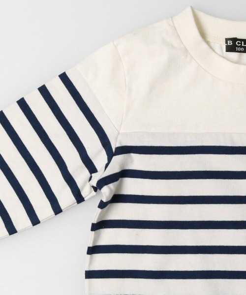 LB CLUB（エルビークラブ）の「ボーダーＴシャツ（Tシャツ/カットソー・キッズ・ピンク/ネイビー・110/90/120/100/130/80）」の5枚目の写真