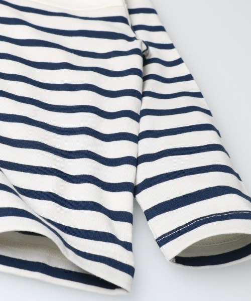 LB CLUB（エルビークラブ）の「ボーダーＴシャツ（Tシャツ/カットソー・キッズ・ピンク/ネイビー・110/90/120/100/130/80）」の4枚目の写真