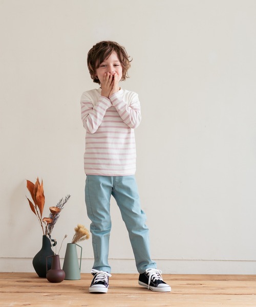 LB CLUB（エルビークラブ）の「ボーダーＴシャツ（Tシャツ/カットソー・キッズ・ピンク/ネイビー・110/90/120/100/130/80）」の10枚目の写真