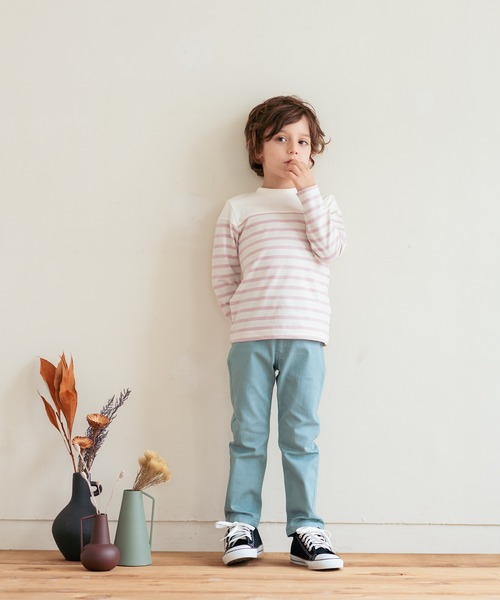 LB CLUB（エルビークラブ）の「ボーダーＴシャツ（Tシャツ/カットソー・キッズ・ピンク/ネイビー・110/90/120/100/130/80）」の11枚目の写真