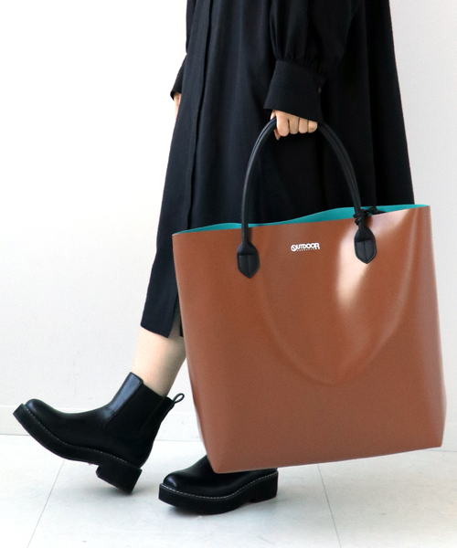 Simplicite（サンプリシテ）の「【OUTDOOR PRODUCTS/アウトドアプロダクツ】Utility tote bag◆（ショルダーバッグ・レディース・ブラック/ブラウン/グリーン・FREE）」の3枚目の写真