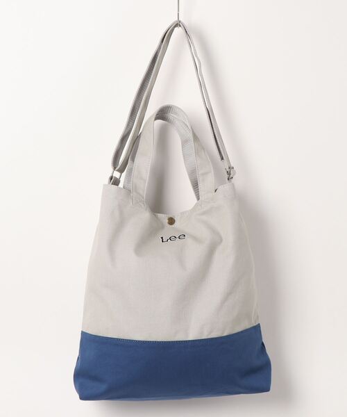 Lee リー 2way キャンバスバイカラー ショルダーバッグ トートバッグ ワンポイントブランドロゴ刺繍 トートバッグ Lee リー のファッション通販 Zozotown