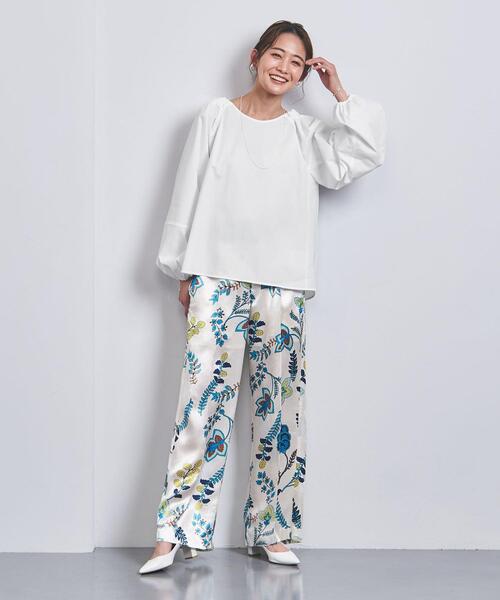 VONDEL(フォンデル)の「<VONDEL(フォンデル)>バックリボン ブラウス(シャツ/ブラウス・レディース・ブラック/オフホワイト・36)」の7枚目の写真