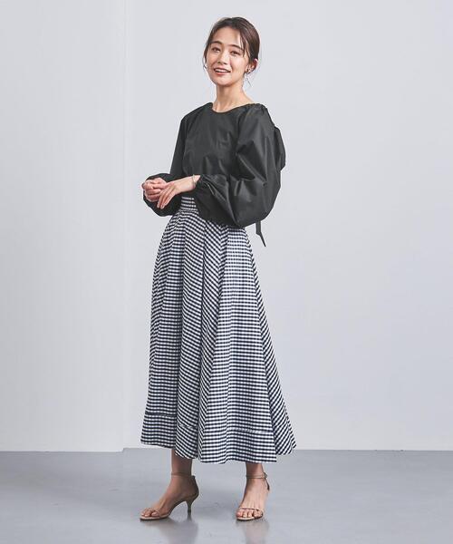 VONDEL(フォンデル)の「<VONDEL(フォンデル)>バックリボン ブラウス(シャツ/ブラウス・レディース・ブラック/オフホワイト・36)」の9枚目の写真