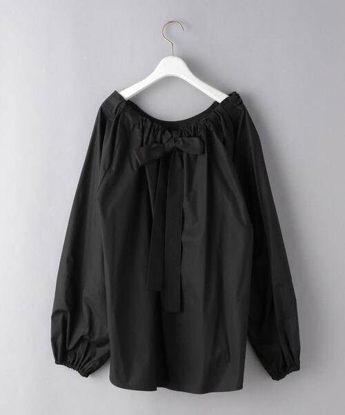 VONDEL(フォンデル)の「<VONDEL(フォンデル)>バックリボン ブラウス(シャツ/ブラウス・レディース・ブラック/オフホワイト・36)」の17枚目の写真
