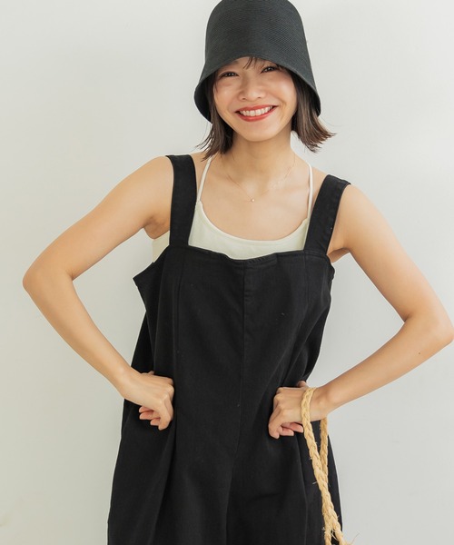 coca（coca）（コカ）の「カップ付きキャミソール（キャミソール・レディース・ホワイト/ブラック/ベージュ/ライトグリーン/アイボリー・S/M/L）」の3枚目の写真