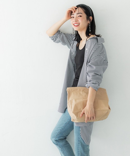 coca（coca）（コカ）の「カップ付きキャミソール（キャミソール・レディース・ホワイト/ブラック/ベージュ/ライトグリーン/アイボリー・S/M/L）」の6枚目の写真