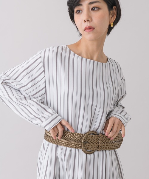 KATHARINE ROSS(キャサリンロス)の「【KATHARINE ROSS】再生革メッシュ太ベルト WEB限定(ベルト・レディース・ベージュ/ブラウン/ゴールド/キャメル・MEDIUM)」の13枚目の写真