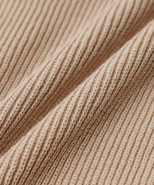 ROPE'（ロペ）の「【秋にも使える】畦ニットジップカーディガン【SDGs】（カーディガン/ボレロ・レディース・ベージュ/ネイビー/オフホワイト・38）」の10枚目の写真