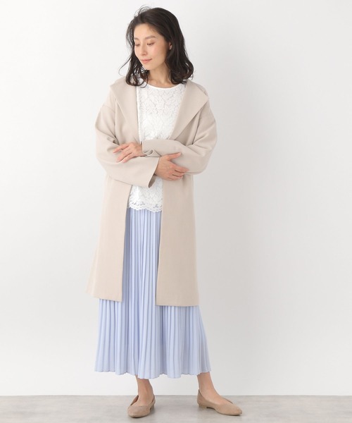 LEPSIM(レプシィム)の「ガウンコート 260648(トレンチコート・レディース・ネイビー/グレイッシュベージュ・FREE)」の7枚目の写真