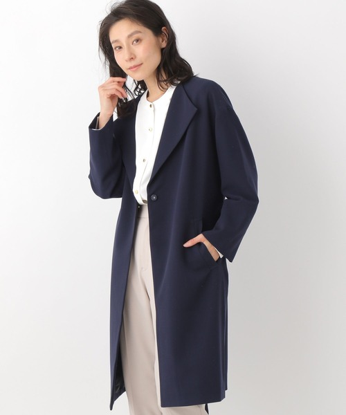LEPSIM(レプシィム)の「ガウンコート 260648(トレンチコート・レディース・ネイビー/グレイッシュベージュ・FREE)」の12枚目の写真
