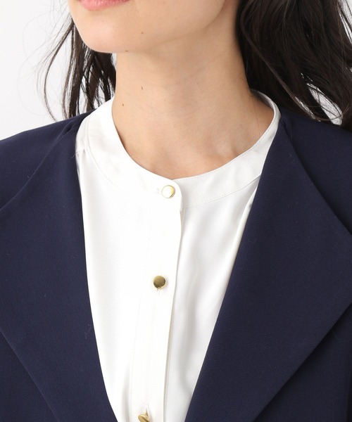 LEPSIM(レプシィム)の「ガウンコート 260648(トレンチコート・レディース・ネイビー/グレイッシュベージュ・FREE)」の10枚目の写真